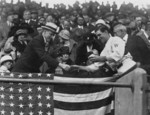 Free Picture of Manager Stanley Harris Presenting President Coolidge Opening Baseball