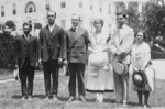 Free Picture of President Coolidge With Five Members of the National Oratorical Contest