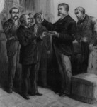 Free Picture of Justice John R. Brady Administering the Oath of Office to Vice President Arthur