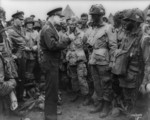Free Picture of Dwight David Eisenhower Giving Orders to American Paratroopers