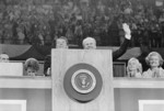 Free Picture of Gerald Ford and Ronald Reagan at Podium