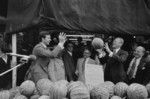 Free Picture of Gerald Ford Tossing a Watermelon