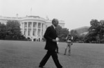 Free Picture of Gerald Ford Walking Across the Lawn at the White House