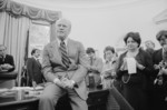 Free Picture of President Gerald Ford Talking With Reporters