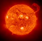 Free Picture of Handle Shaped Prominence on the Sun