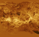 Free Picture of Simple Cylindrical Map of Venus Surface