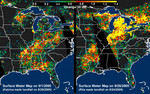 Free Picture of Distribution Patterns, Hurricanes Katrina and Rita
