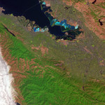 Free Picture of Salt Ponds in San Francisco Bay
