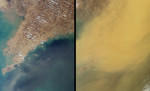 Free Picture of Dust Obscures Liaoning Province, China