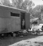 Free Picture of Little Girl in a House Trailer