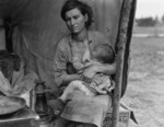 Free Picture of Migrant Mother Nursing Baby