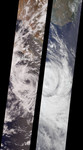 Free Picture of Tropical Storms Bud and Dera