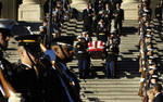 Free Picture of Carrying the Gerald Ford Casket