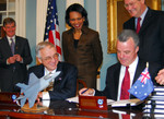 Free Picture of Signing the Joint Strike Fighter Memorandum of Understanding