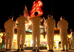 Free Picture of Honor Guard Members Parade the Colors