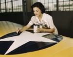 Free Picture of Rosie Painting the American Insignia