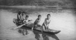 Free Picture of Eskimo Boys on a Kayak