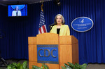Free Picture of Director of the CDC Julie Gerberding at a News Conference