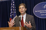 Free Picture of Monkeypox Press Briefing by Dr. David Fleming on June 11, 2003