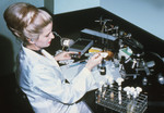 Free Picture of Nurse Working with a Mycology Lab Training Kit - 1970