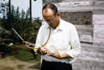 Free Picture of CDC Field Clinician Marking a Container