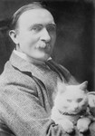Free Picture of Sir Philip Burne-Jones and Cat