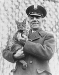 Free Picture of Man and Cat