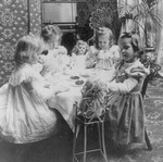 Free Picture of Little Girl Tea Party