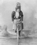 Free Picture of Madge Lessing on a Bike