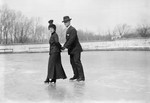 Free Picture of R.P. Hobson and Wife Ice Skating