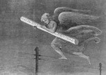 Free Picture of Angel Carrying Telegraph
