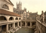 Free Picture of Roman Baths and Abbey