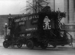 Free Picture of Santa on the XMas Post Office Truck