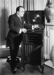 Free Picture of Enrico Caruso Playing a Record on Phonograph
