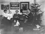 Free Picture of Family Listening to a Phonograph