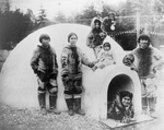 Free Picture of Inuit Eskimos With Igloo
