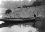 Free Picture of Hupa Fishing From Canoe
