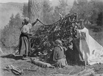 Free Picture of Salish Women Drying Meat