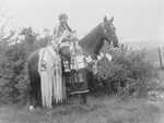 Free Picture of Cayuse Woman on Horse