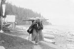 Free Picture of Makah Woman Carrying Faggots