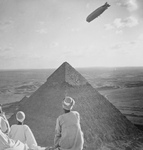 Free Picture of Graf Zeppelin Over Pyramids of Giza
