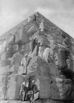 Free Picture of Men on the Corner of the Great Pyramid