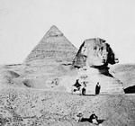 Free Picture of The Great Sphinx and Second Pyramid