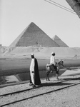 Free Picture of Men Viewing the Two Largest Pyramids of Giza