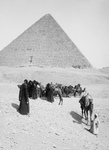 Free Picture of Caravan of Bedouins by the Egyptian Pyramids