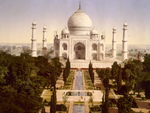 Free Picture of Taj Mahal Mausoleum, Gardens, and Reflecting Pool
