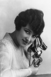 Free Picture of Woman Using Telephone