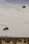 Free Picture of Army Soldiers Descending To Drop Zone