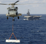 Free Picture of Aircraft Carrier and Helicopter