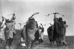 Free Picture of Atsina Indians Shooting Arrows